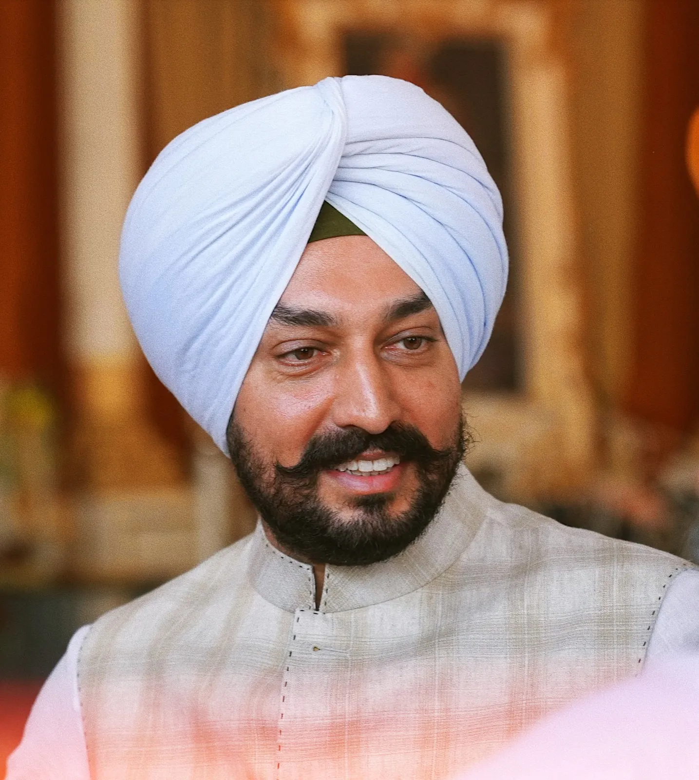 Official portrait, representing leadership role in Punjab politics